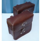 BRAŠNY PÁR -  PRO JAWA PÉRÁK 250,350 - (ČESKÁ VÝROBA - NEJLEPŠÍ KVALITA) - HNĚDÉ + VYRAŽENO LOGO JAWA